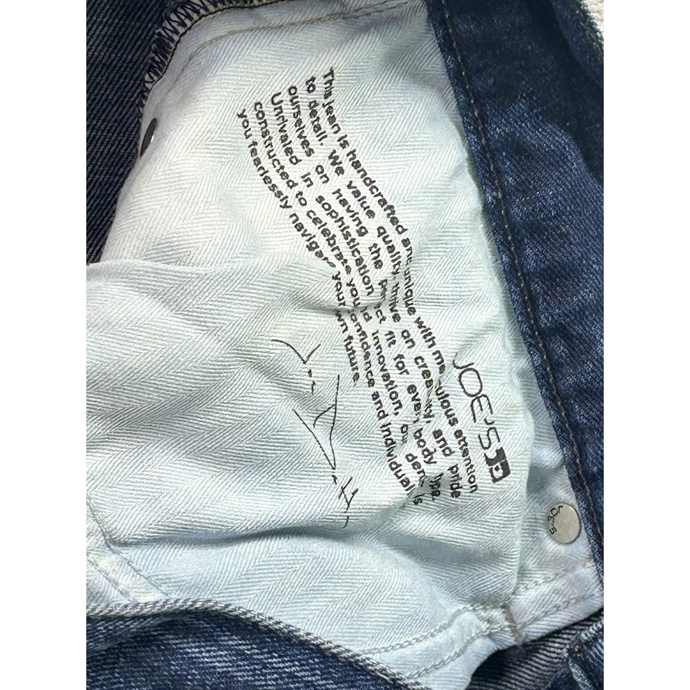 J.J. Joes Jeans Mens Sz 30x30 Blue Savile Row Straight Slim Mid Rise Whiskered - Picture 6 of 13